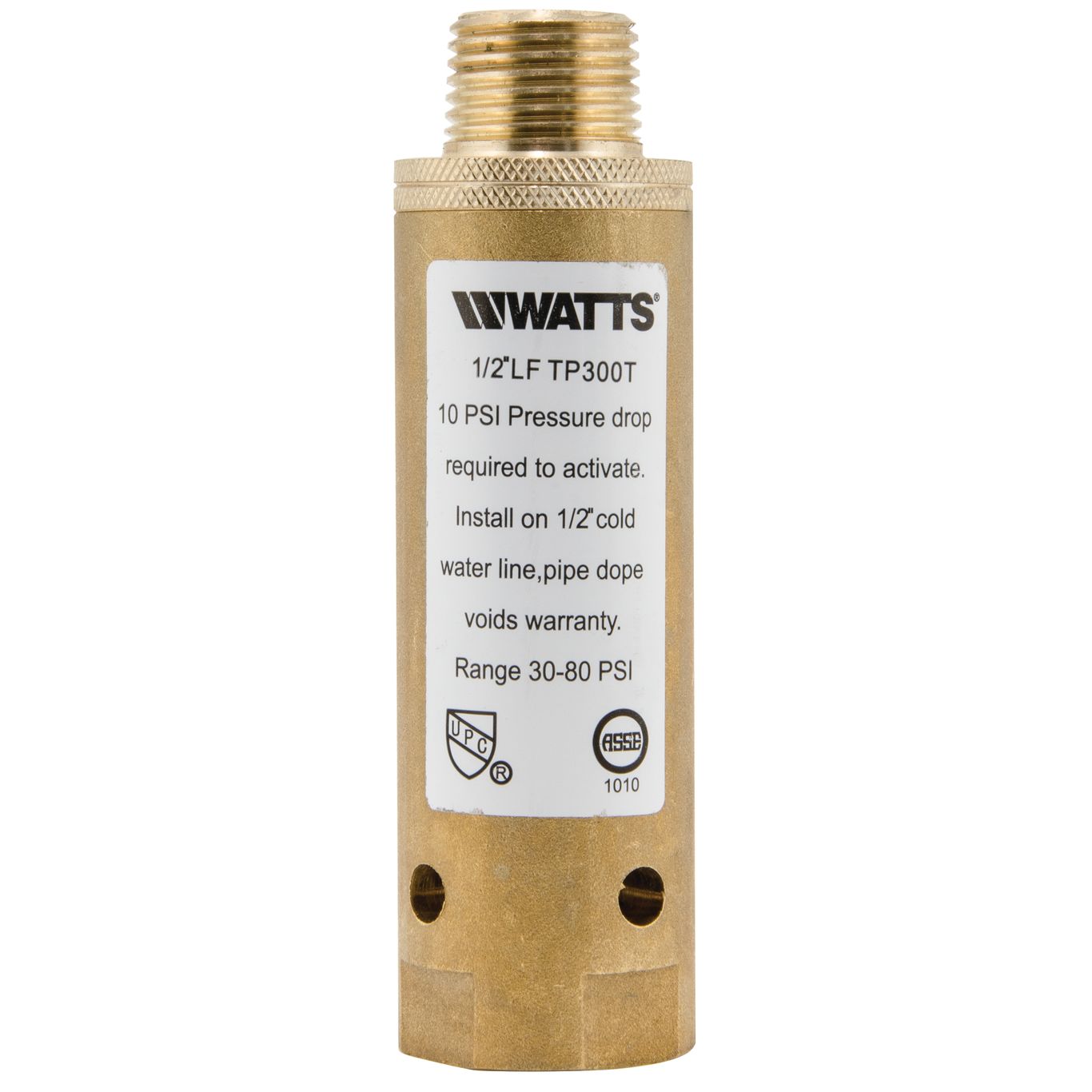 Watts - 1/2 LFTP300T In Lead Free Trap Primer, Threaded Inlet and Outlet - 0121238 - additional view