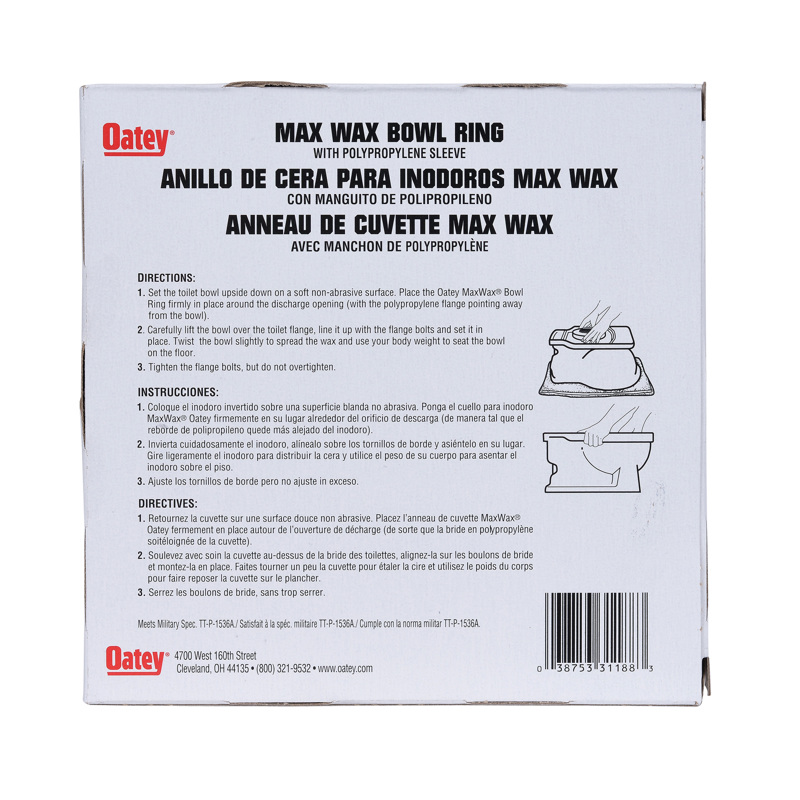 Oatey-JUMBO WAX RING-31188 - additional view