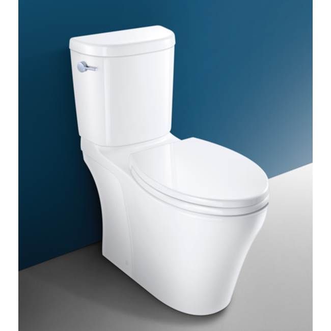 Caroma - Somerton Smart Back Outlet Easy Height Elongated 1.28/0.8 gpf (4.8/3 l) Dual Flush (HET) Two Piece Vitreous China- Bowl #829107 Tank #829110 / 829110-R - 829107 - 829110 - additional view