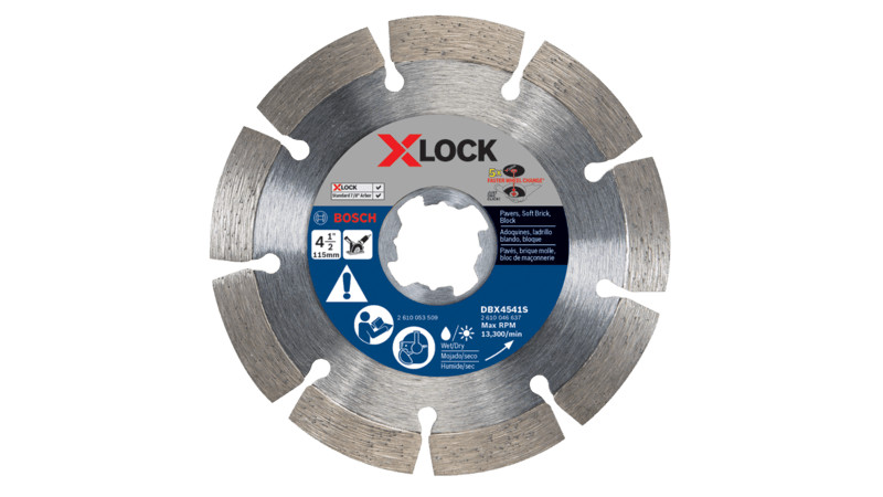 BOSCH- 4-1/2 In. X-LOCK Continuous Rim Diamond Blade - DBX4541S - additional view