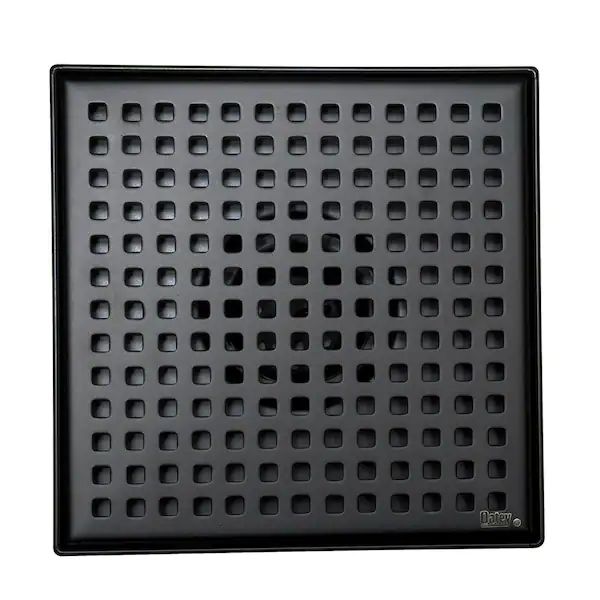 Oatey - Designline 6 in. x 6 in. Square Drain Square Grate in Matte Black - DS32060 - additional view