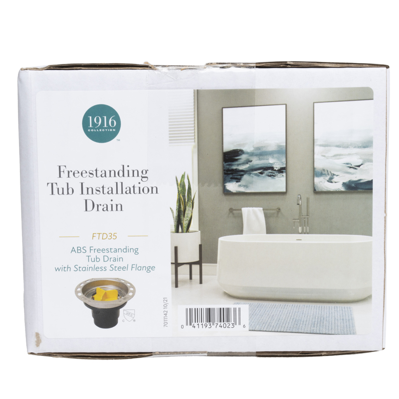 Oatey - ABS FREESTANDING TUB DRAIN WITH STAINLESS STEEL FLANGE - FTD35C - additional view