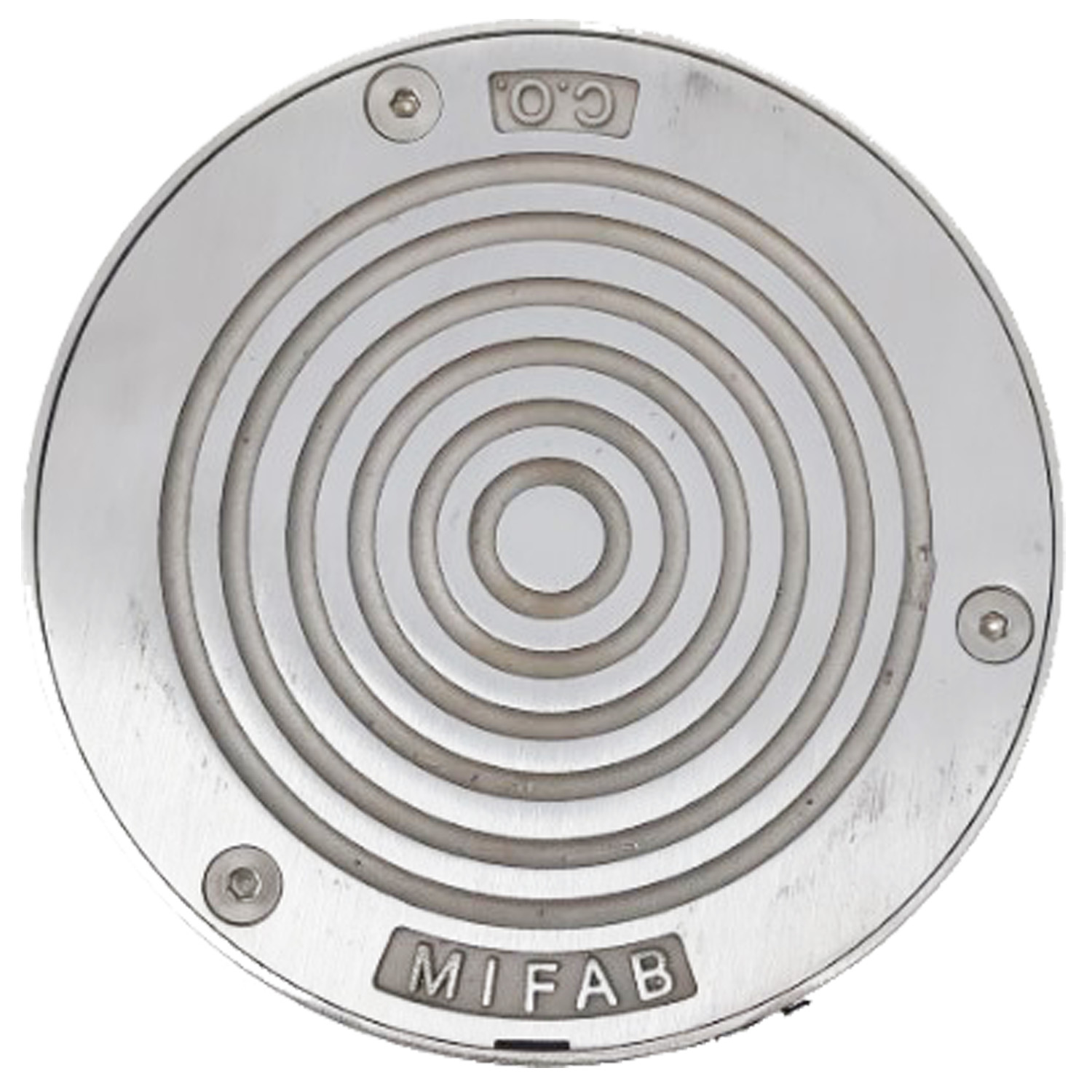 MIFAB- 5" ROUND Nickel Bronze CLEANOUT TOP ASSEMBLY /O RING- W12-18 -  R-1 - additional view