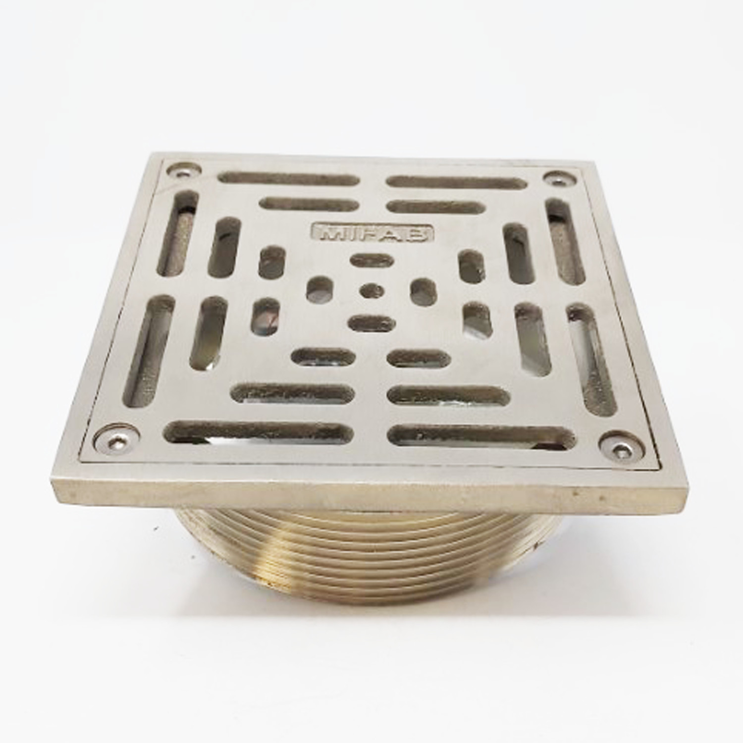 MIFAB - Square Strainer W/ 5 x 5 x 1/4 Nickel Bronze Grate - S5-1 - additional view