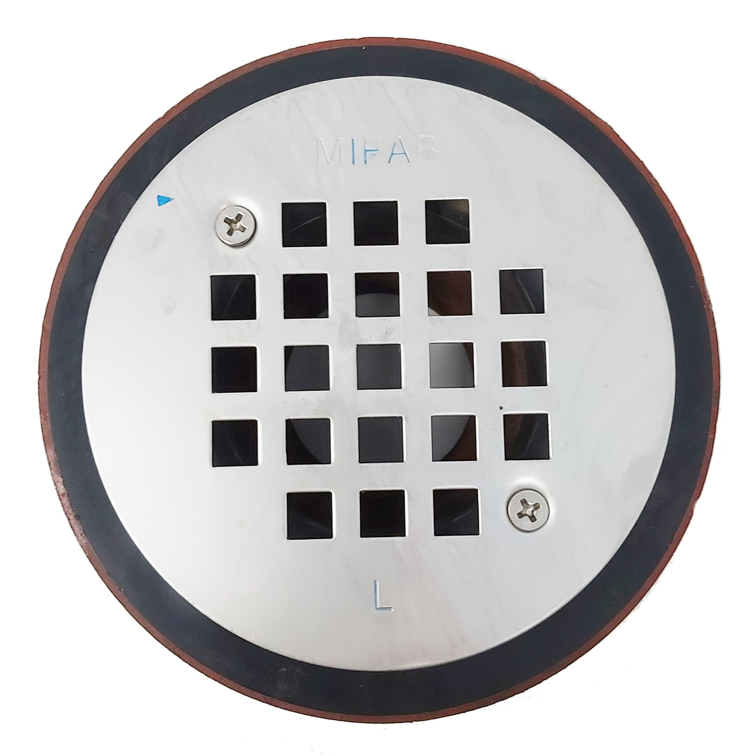 MIFAB-SHOWER DRAIN ROUND1 1/2" (38) CAST IRON BODY w/S.S. Grate-SD7101 - additional view