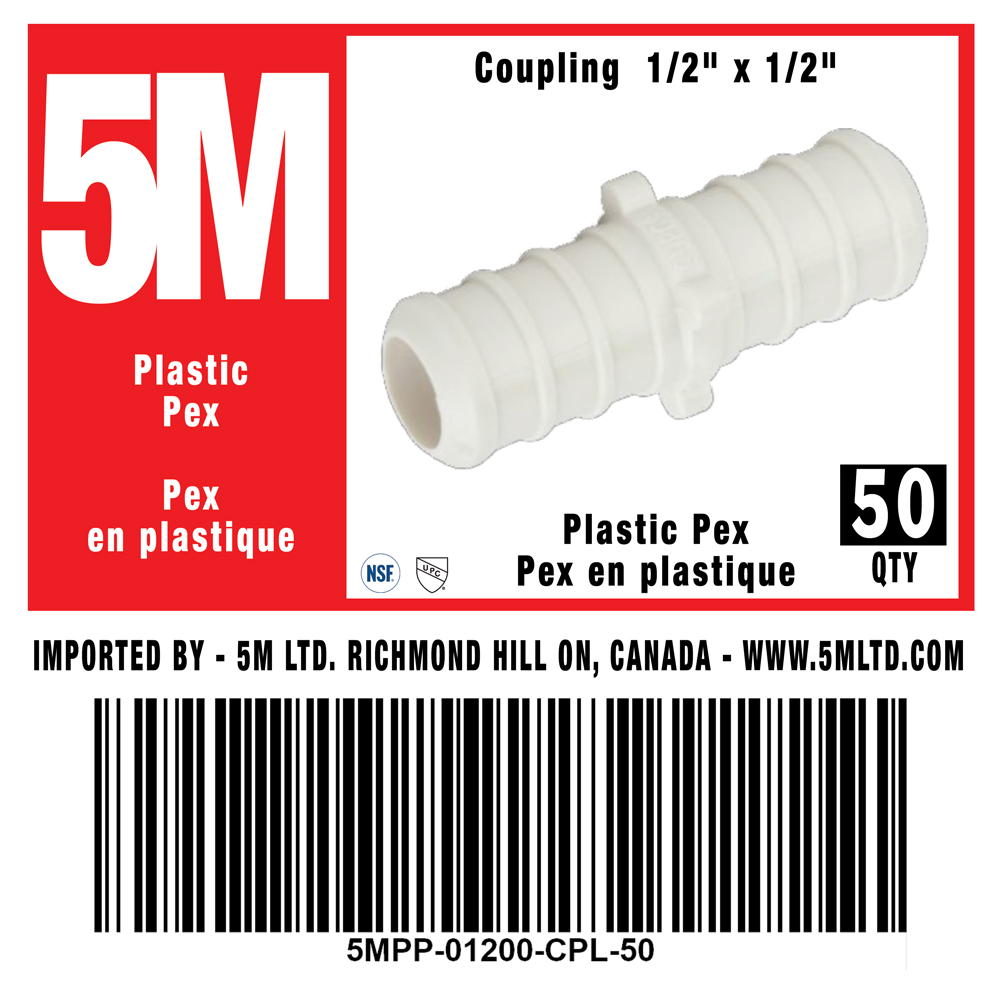 Plastic PEX Coupling