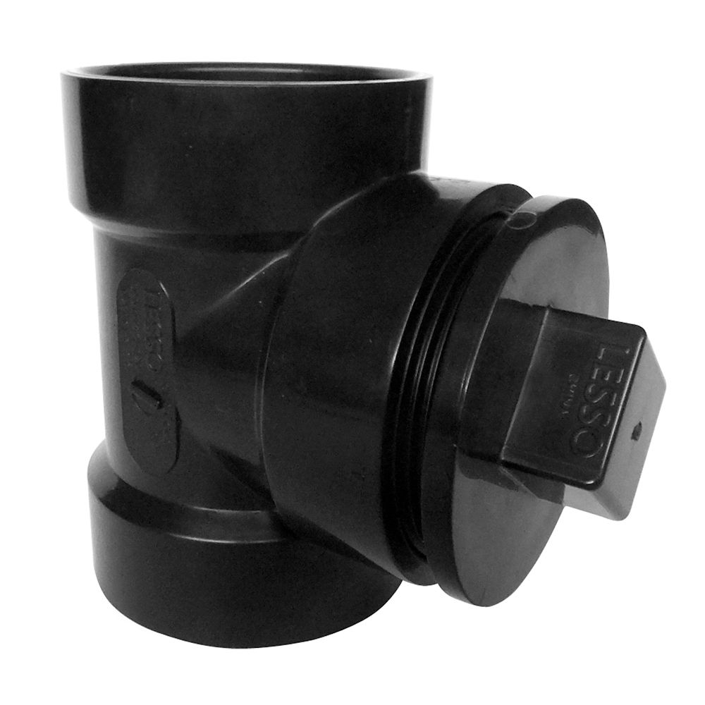 ABS - Test Tee / T ( CLEANOUT ) W/PLUG CAN