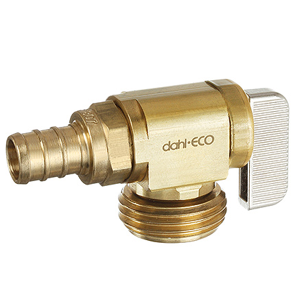1/2 Female Solder X 1/4 OD Comp, Angle , Rough Brass Hose and Boiler Drain  (PEX-F1807 Crimp)- 621-PX3-04