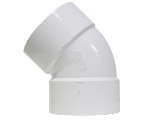 PVC - SDR35 - DWV 45 Elbow