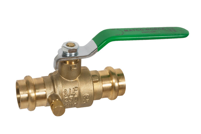 1  PRESS X PRESS BALL VALVE WITH DRAIN - 100268010