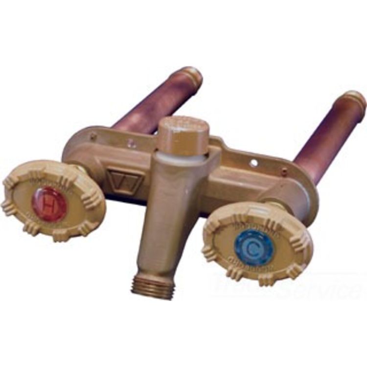 Woodford - Model 22, 8" x 1/2 PEX - Horizontal Freezeless Faucet Provides Hot And Cold Water- 22PX-8-MH