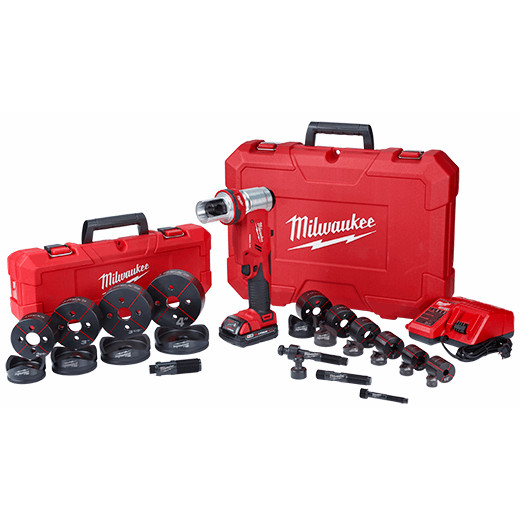 Milwaukee - M18™ FORCE LOGIC™ 6T Knockout Tool 1/2" - 4" Kit - 2677-23