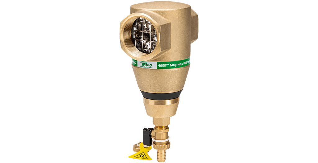 Taco - 1" in-line magnetic dirt Separator c/w blow down valve, Bronze Body - 49MD-100T-2