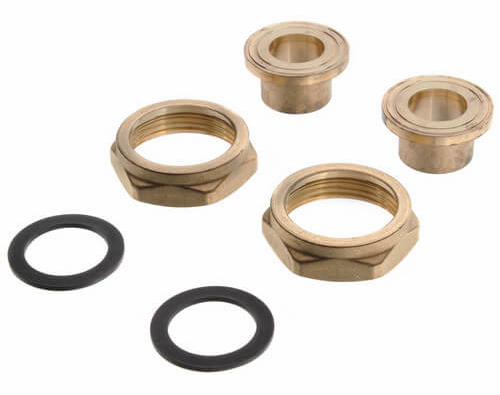 GRUNDFOS - FLANGE KITS FOR UNION MOUNTED PUMPS (Models, UPS15-35SUC/LC/DT, UPS15-55SUC/LC/DT)  3/4" bronze union sweat fitting set - 529911