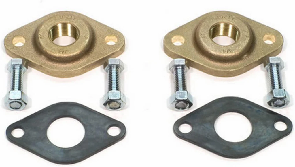 GRUNDFOS - FLANGE KITS FOR FLANGE MOUNTED PUMPS (BRONZE) ALPHA2 15-55 SF  3/4" bronze flange set - 519651