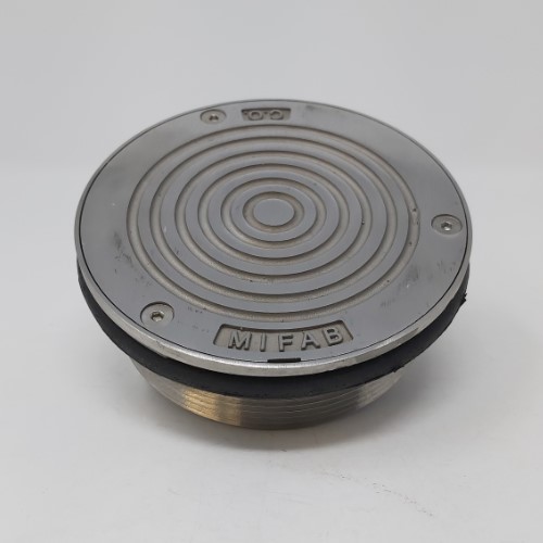 MIFAB- 5" ROUND Nickel Bronze CLEANOUT TOP ASSEMBLY /O RING- W12-18 -  R-1