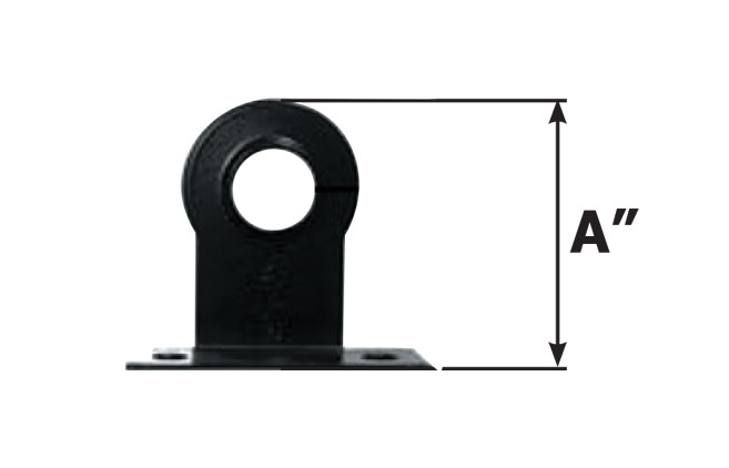 Black Epoxy Coated Pipe Stay - Standard (CP) - variation