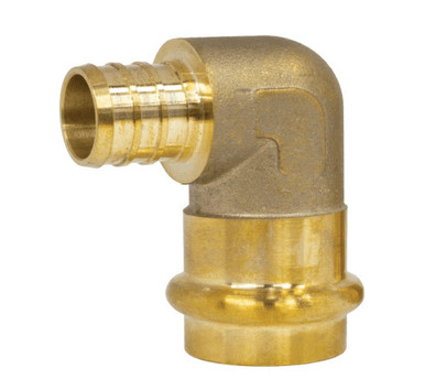 PRESS BRASS - PEX x PRESS ADAPTER 90 Elbow- NL BRASS - variation