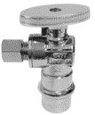 5M - 1/2" Press Fit x 3/8" OD, 1/4 TURN ANGLE STOP VALVE w/Zinc handle - 5M-PFV1238-A - variation
