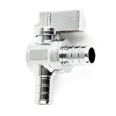1/4 Turn Angle Stop VALVE w/ABS Straight Handle -1/2" PEX X 1/2" PEX-5M-STPX1212-A - variation
