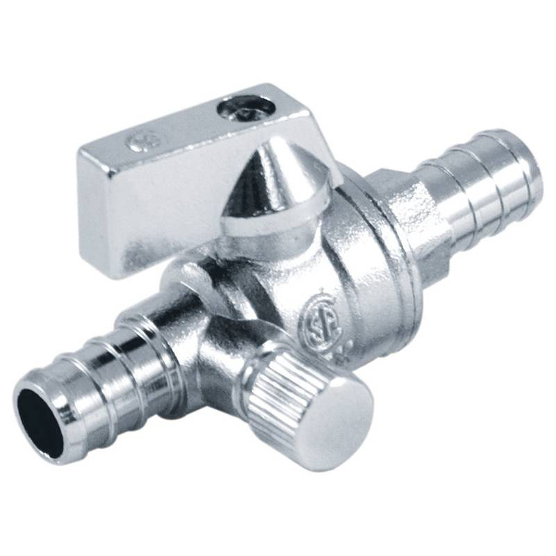 1/4 TURN STRAIGHT STOP VALVE WITH DRAIN - variation
