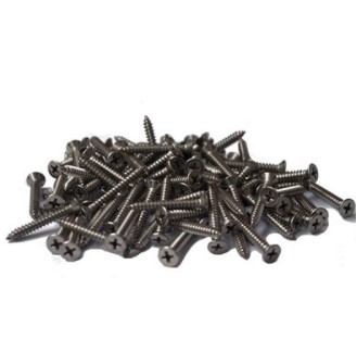 Tooltech Xpert- 100PC STAINLESS STEEL FLAT HEAD PHILLIPS SCREWS 8 X 40MM -169822